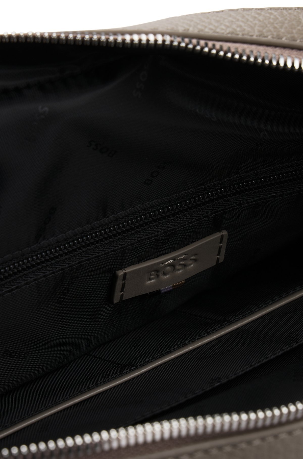 GRAINED ITALIAN-LEATHER DOCUMENT CASE WITH EMBOSSED LOGO - 6