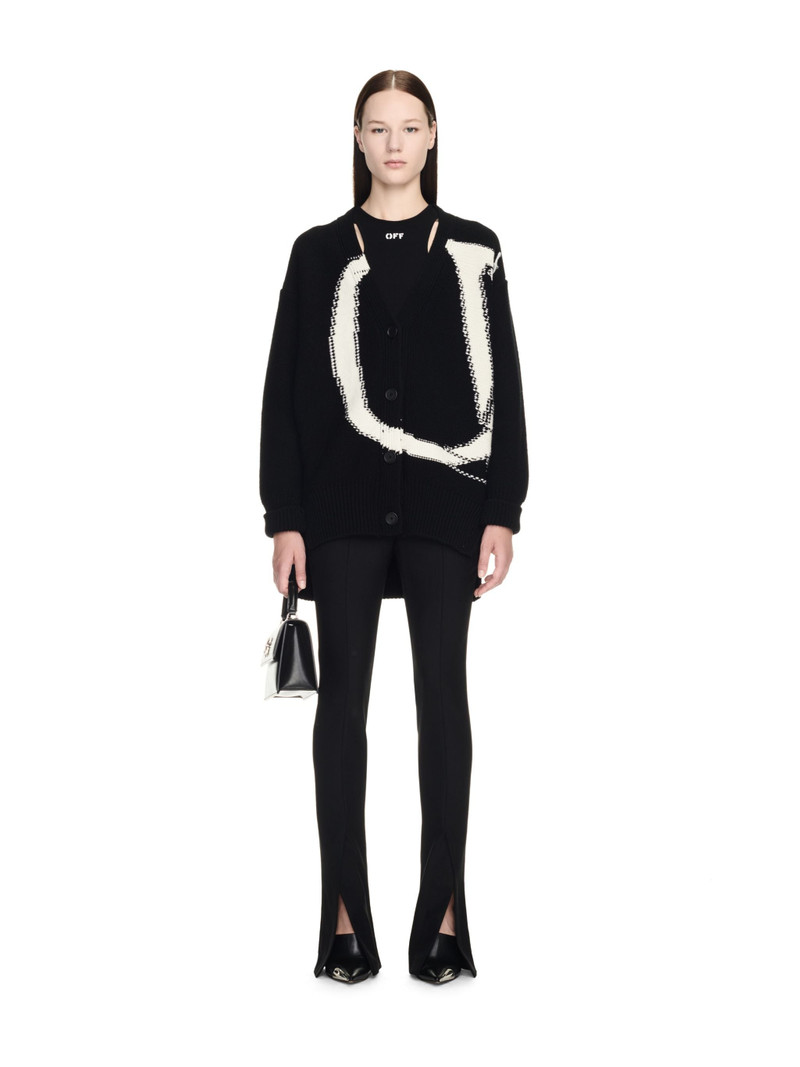 Off-White Ow Maxi Logo Cardigan outlook