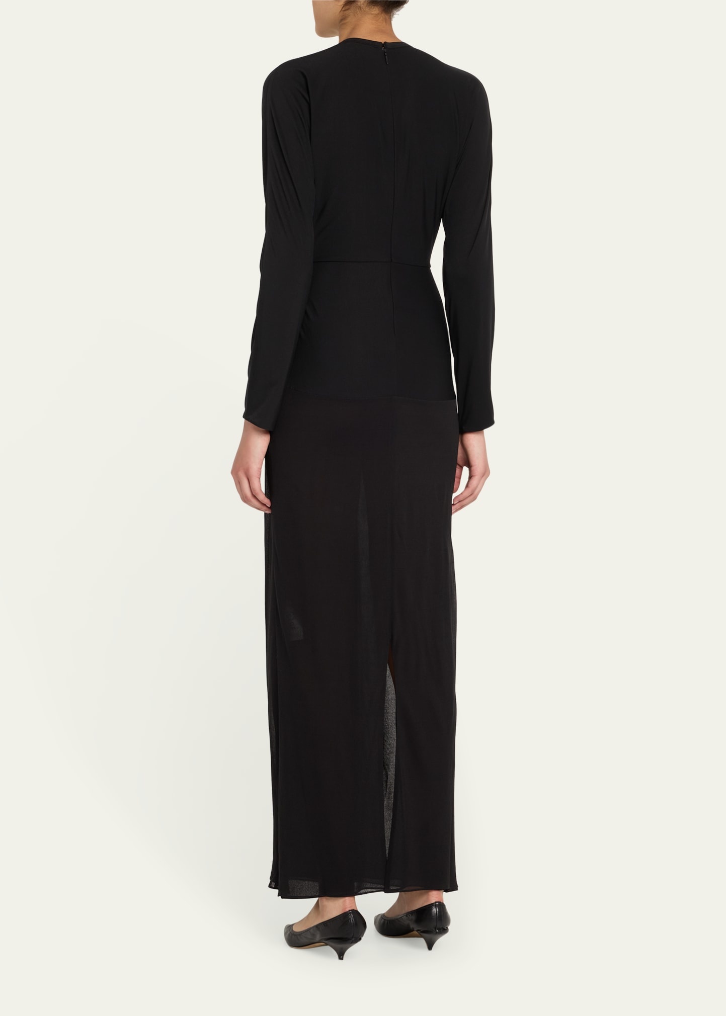 Anselm Draped Column Jersey Dress - 3