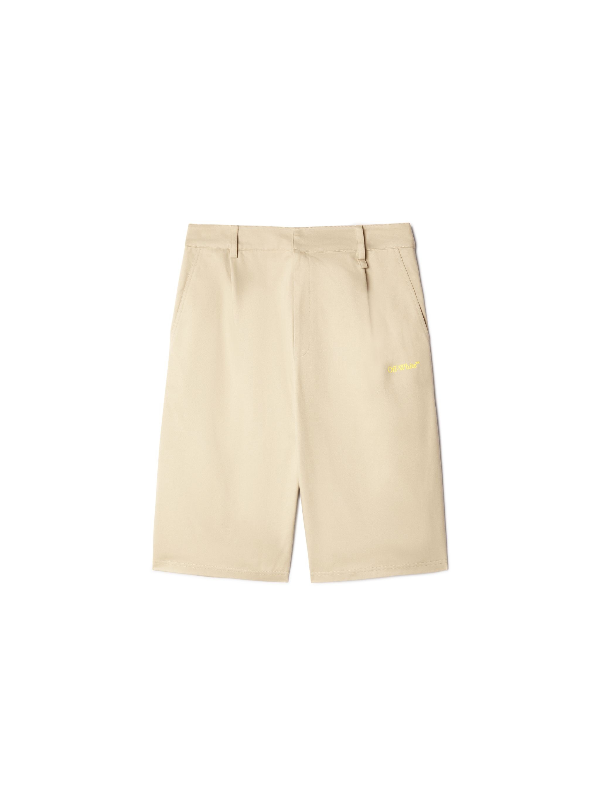 Beige Golf Bermuda Shorts - 1