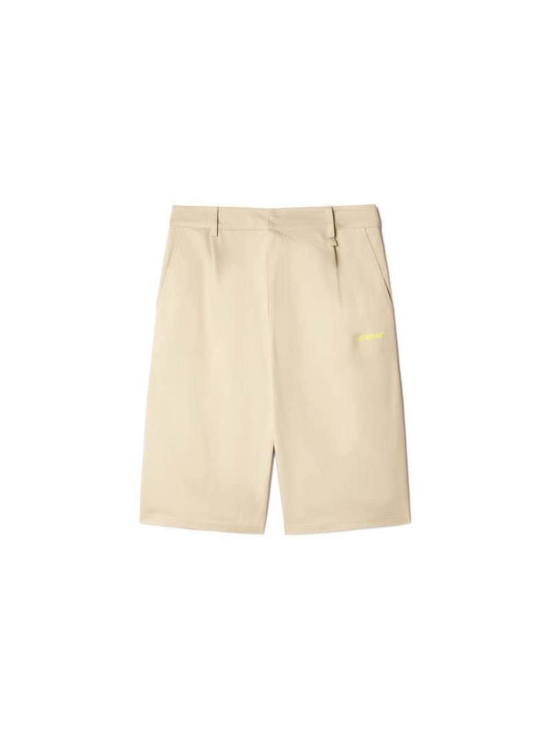 Beige Golf Bermuda Shorts 1