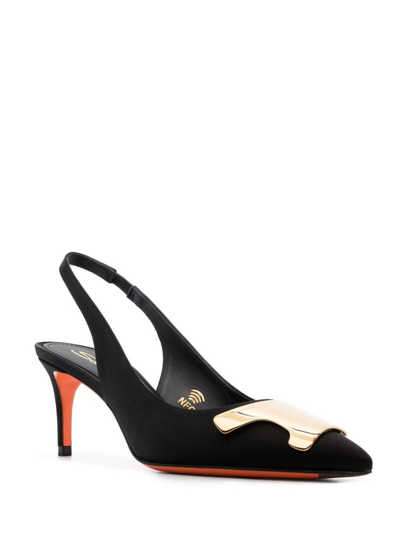 Santoni Sibille slingback pumps outlook