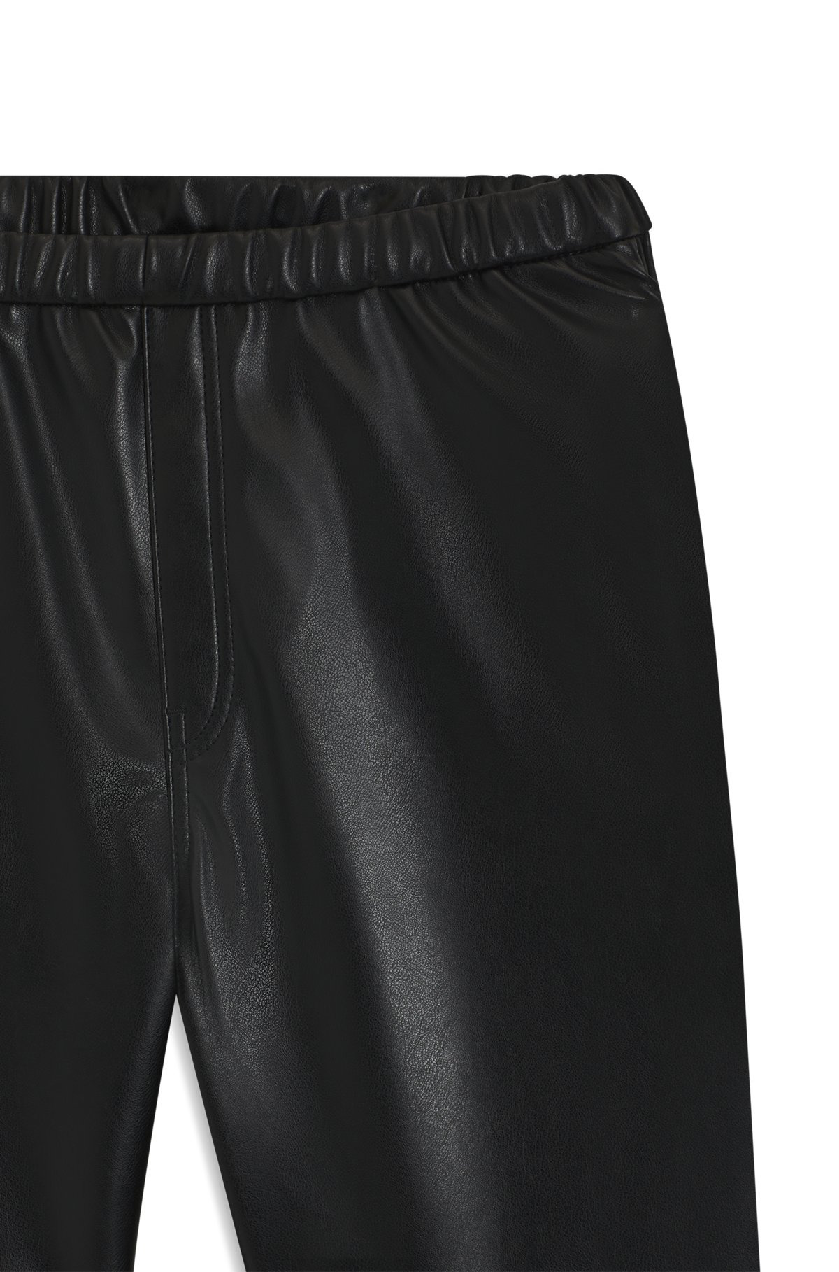 WIDE-LEG PARACHUTE TROUSERS IN FAUX LEATHER - 6