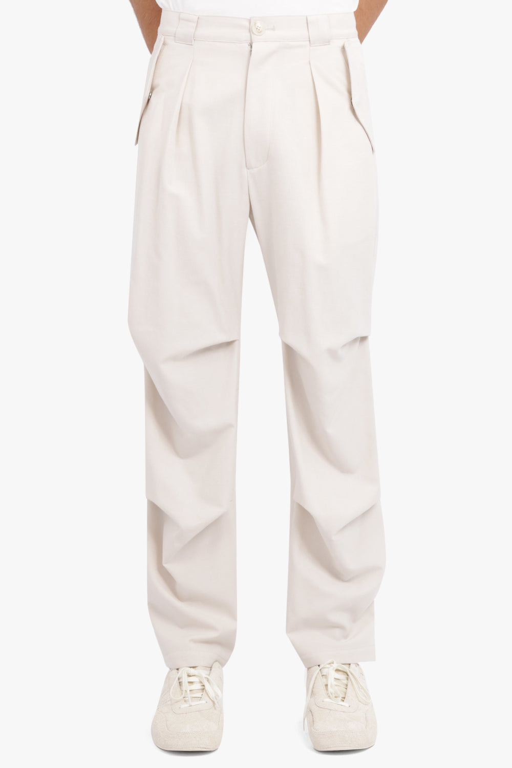 TECHNICAL WOOL PANTS | IVORY - 3