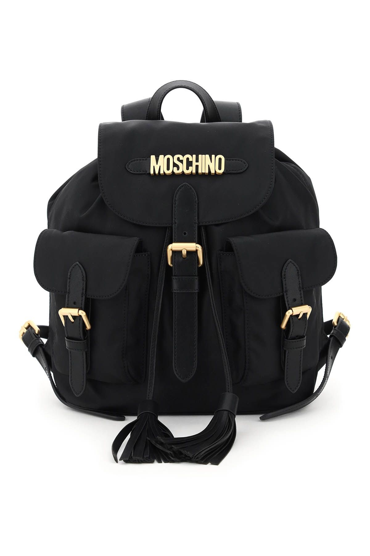 BACKPACK WITH TASSELS AND LOGO - 1