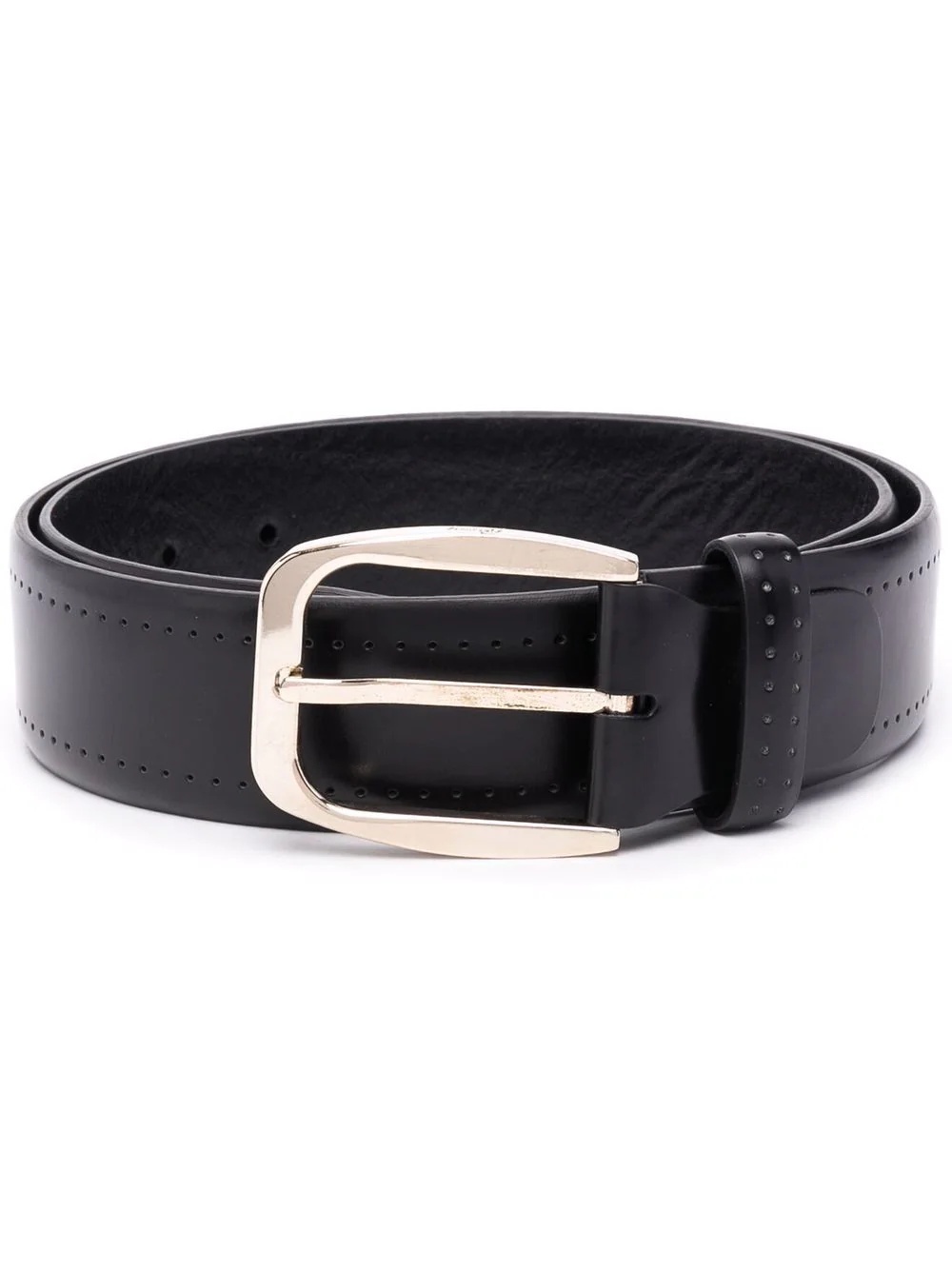 perforated leather belt - 1