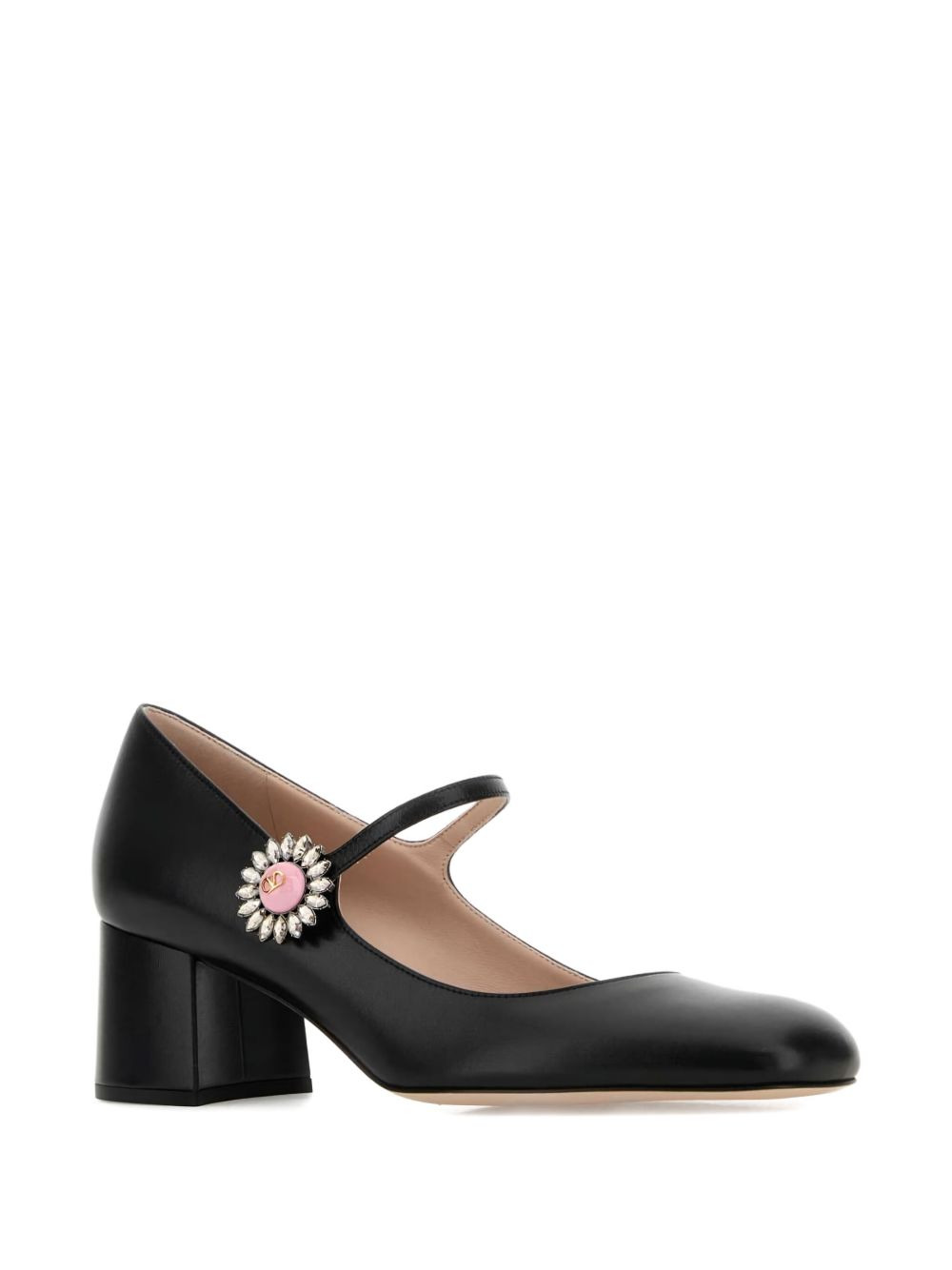 60mm crystal-embellished block-heel pumps - 2