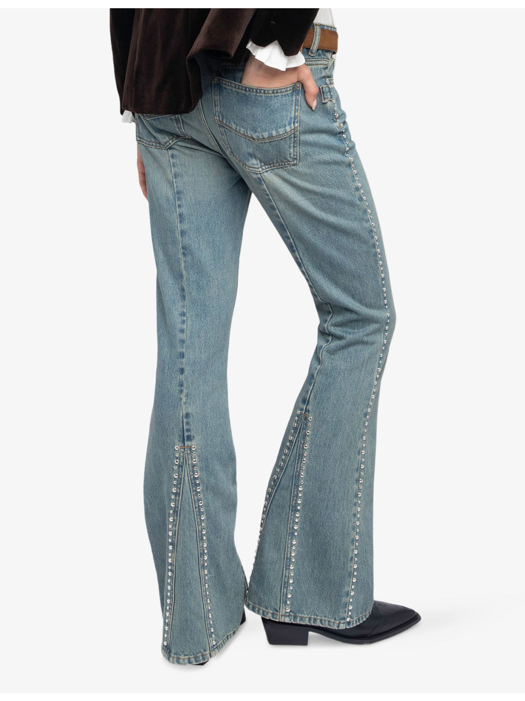 Eclip Bootcut-Fit Low-Rise Denim Jeans - 4
