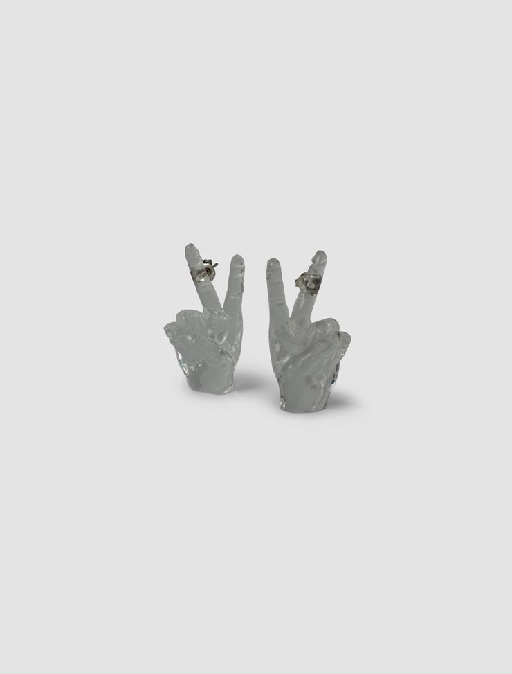 Peace Trasparent earrings - 2