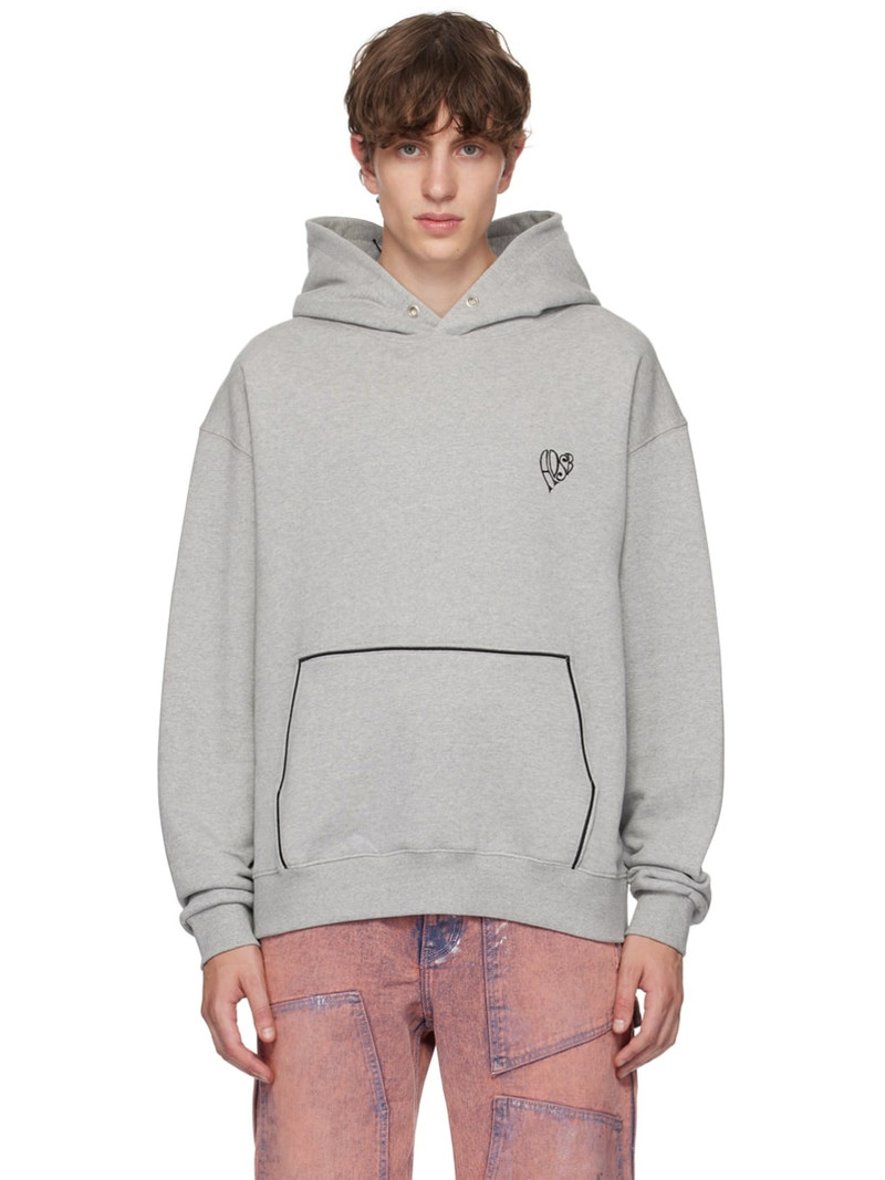 Gray Heart Hoodie - 1