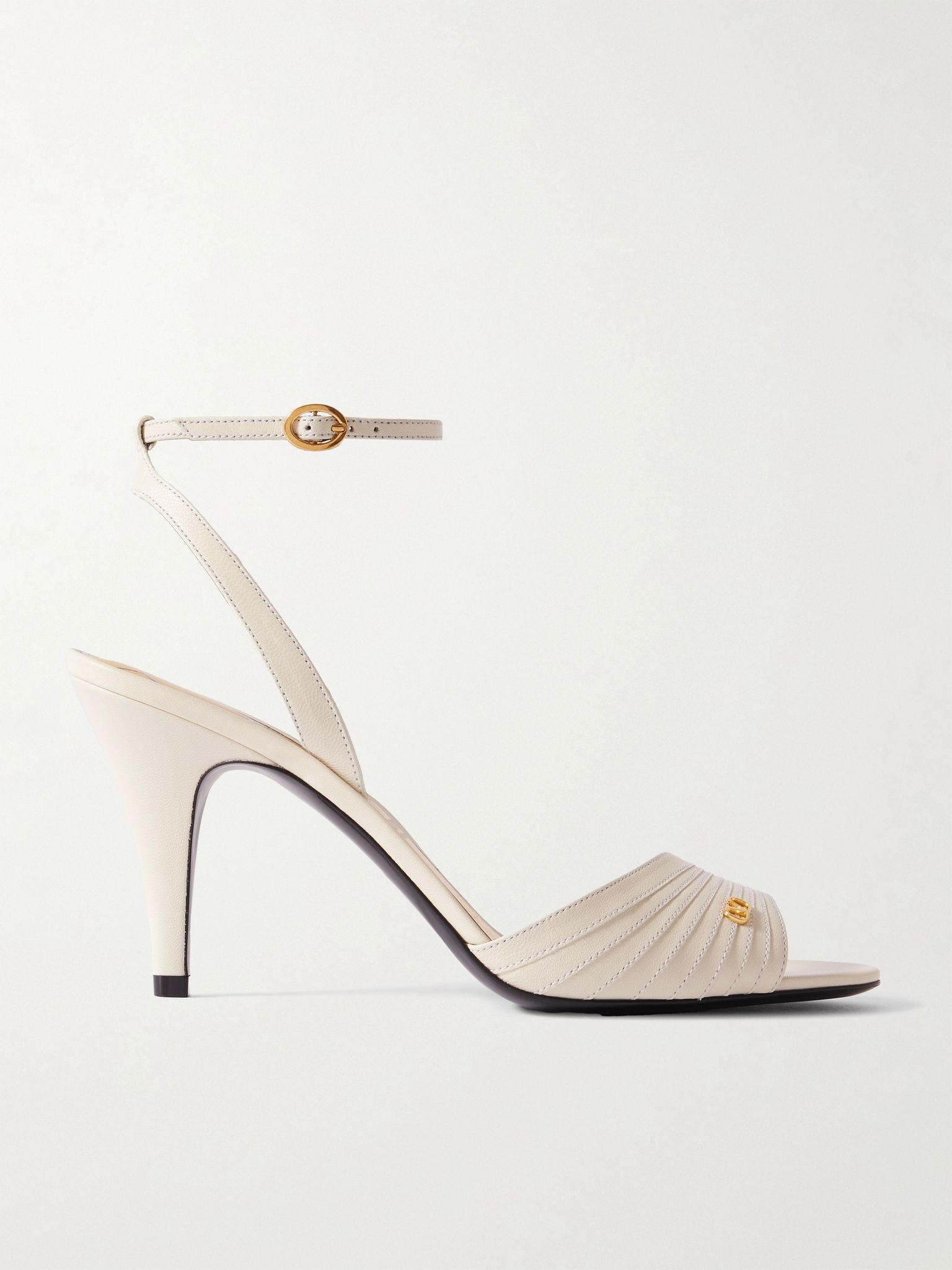 Ladycrush 85 embellished leather sandals Ivory - 1