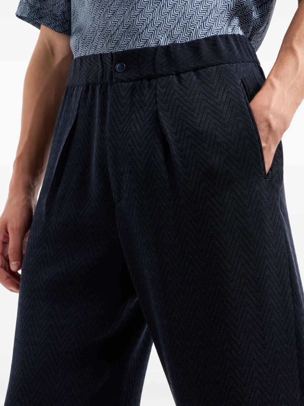 ZIGZAG-PATTERN TROUSERS - 4