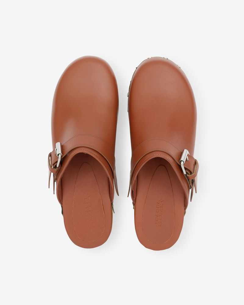 THALIE LEATHER CLOG 5