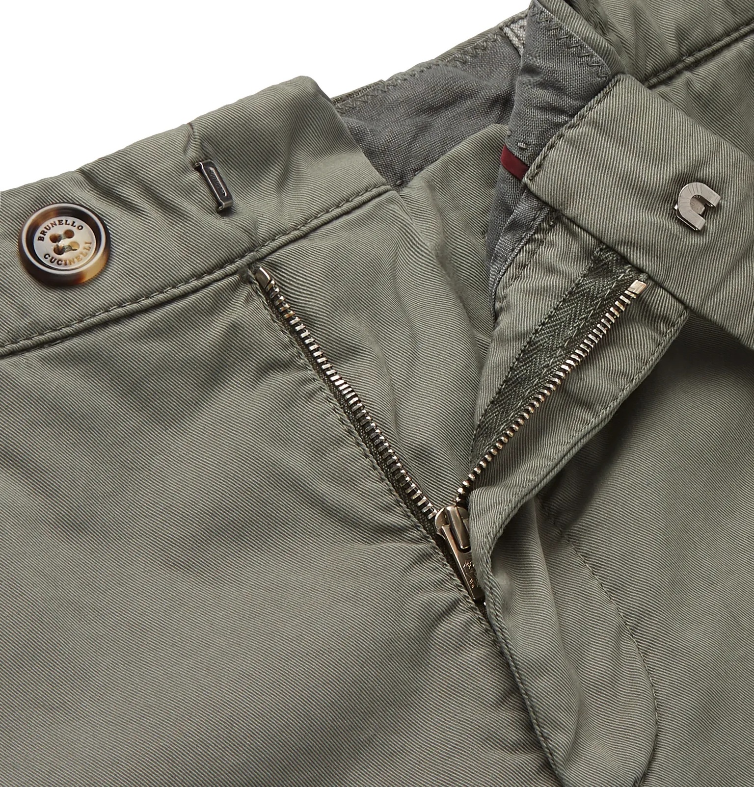 Stretch-Cotton Twill Cargo Trousers - 3