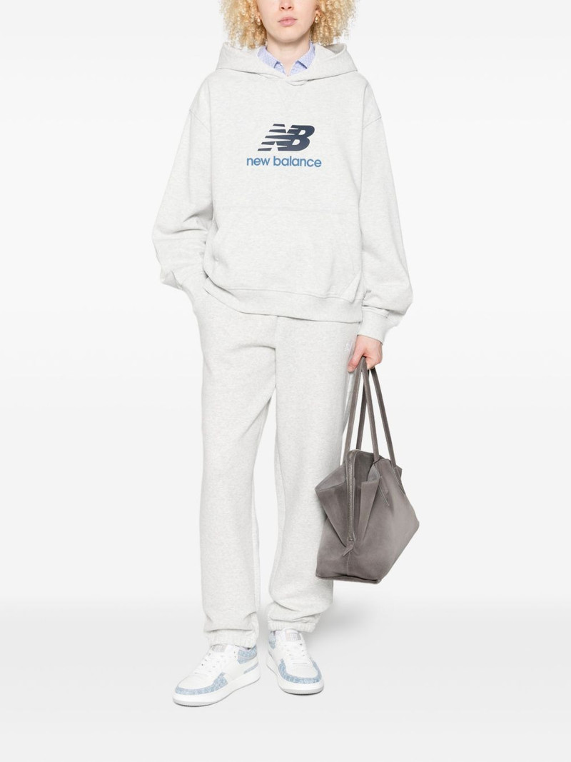New Balance logo-printed hoodie outlook