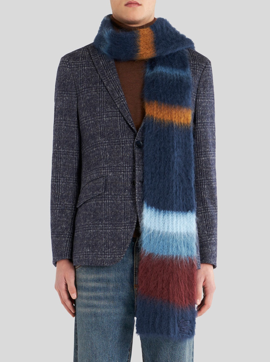 STRIPED MOHAIR SCARF 2