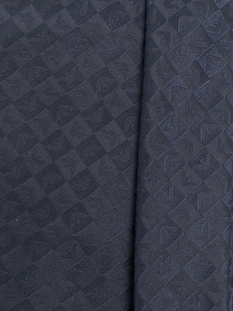 EMPORIO ARMANI logo-jacquard silk tie outlook