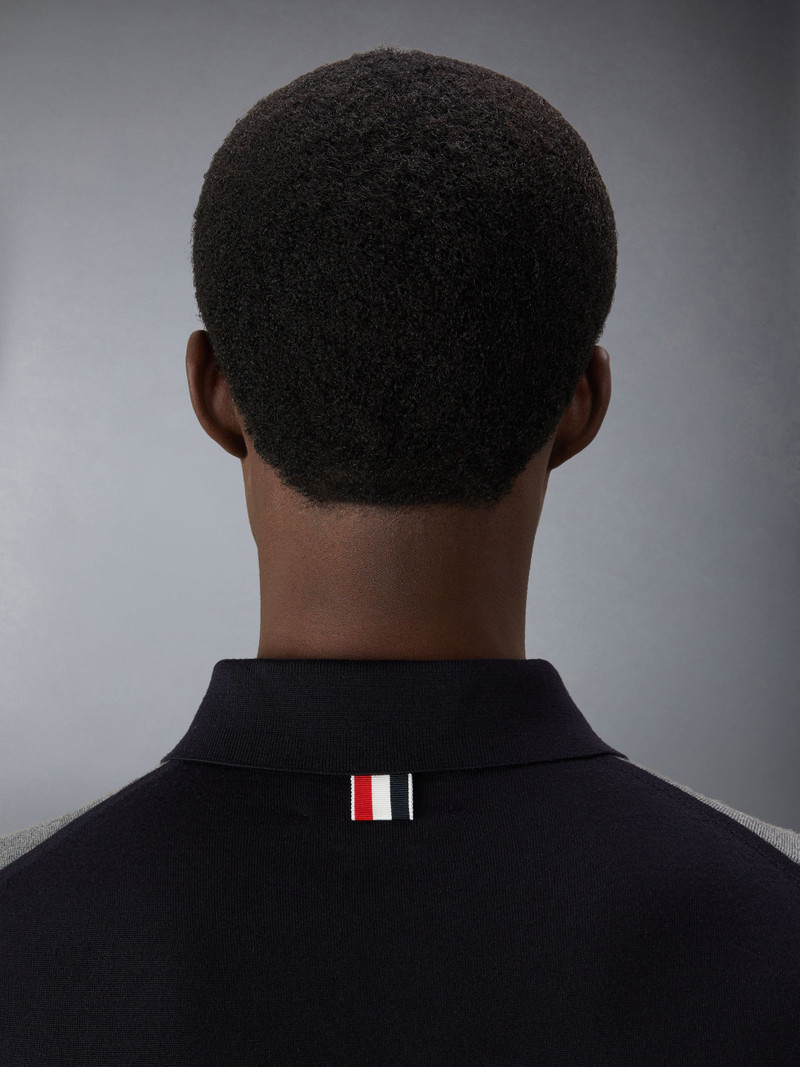 Funmix Fine Merino Wool 4-Bar Relaxed Fit Polo 7