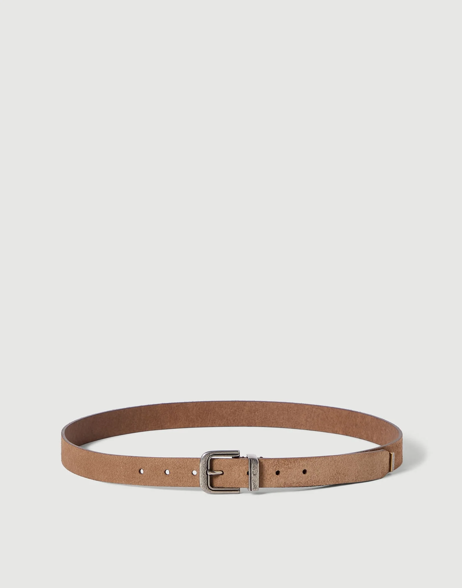 Reversed leather belt - 1