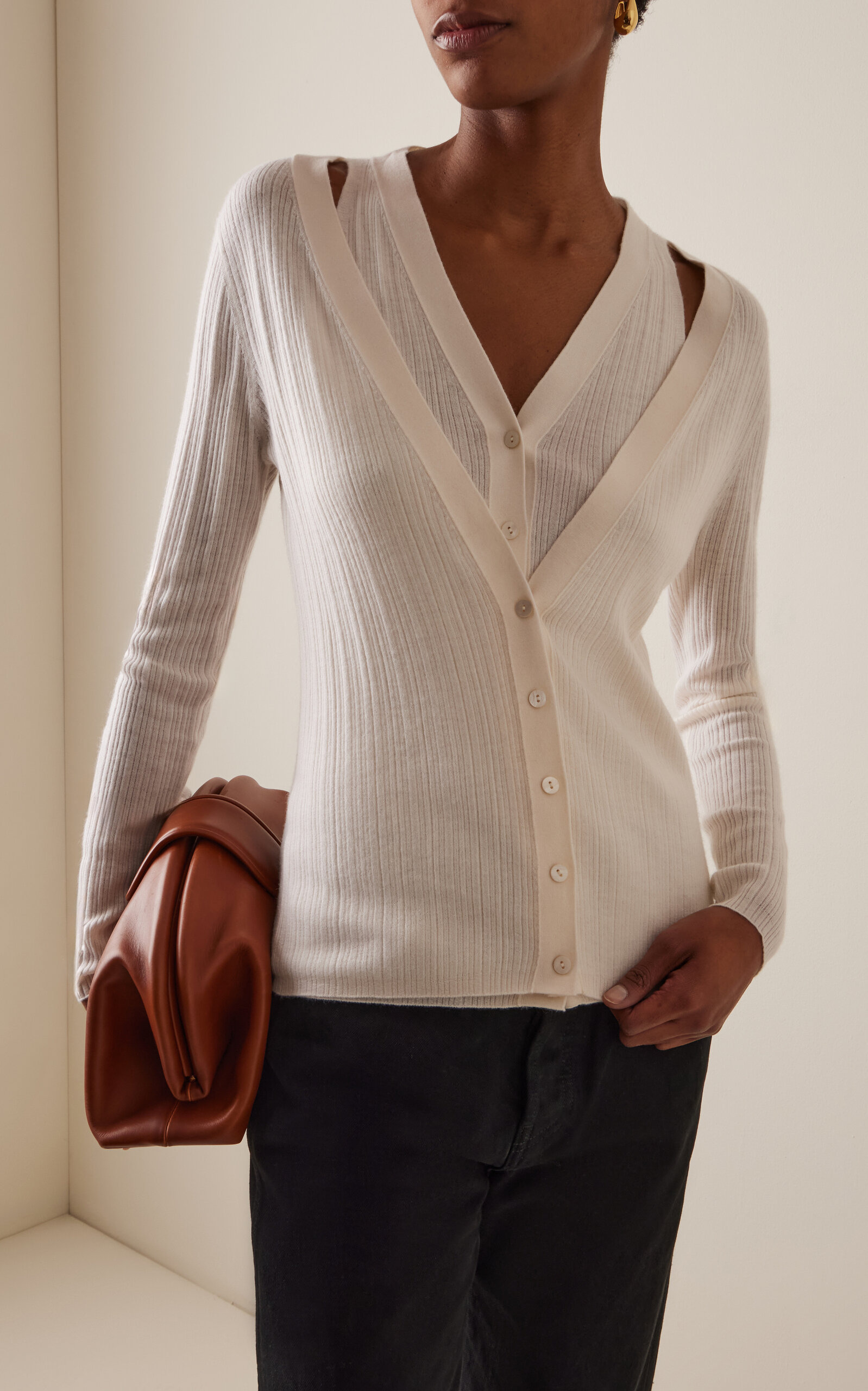 Vanna Cashmere Cardigan ivory - 3