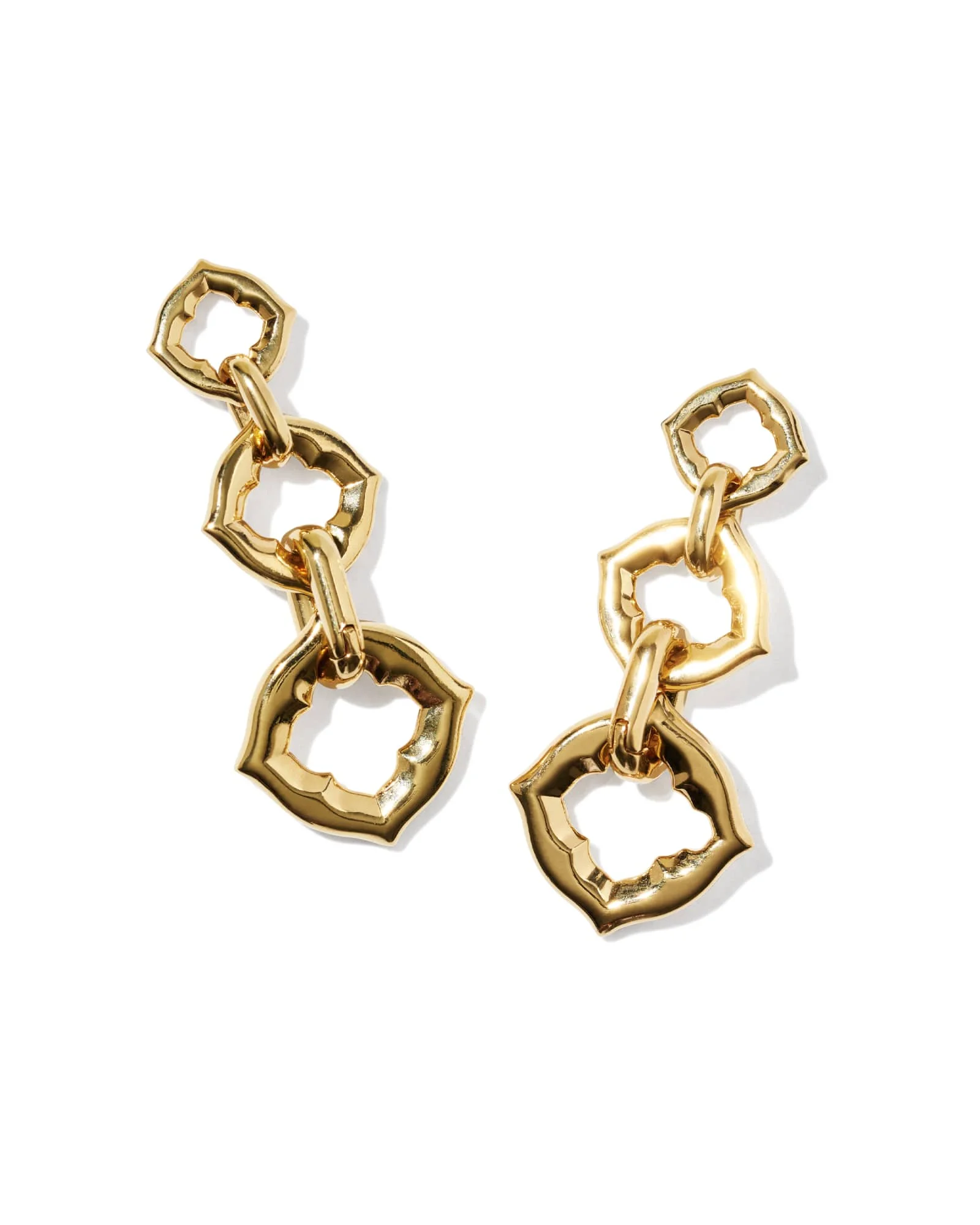 Dira Open Frame 18k Gold Vermeil Convertible Drop Earrings - 1