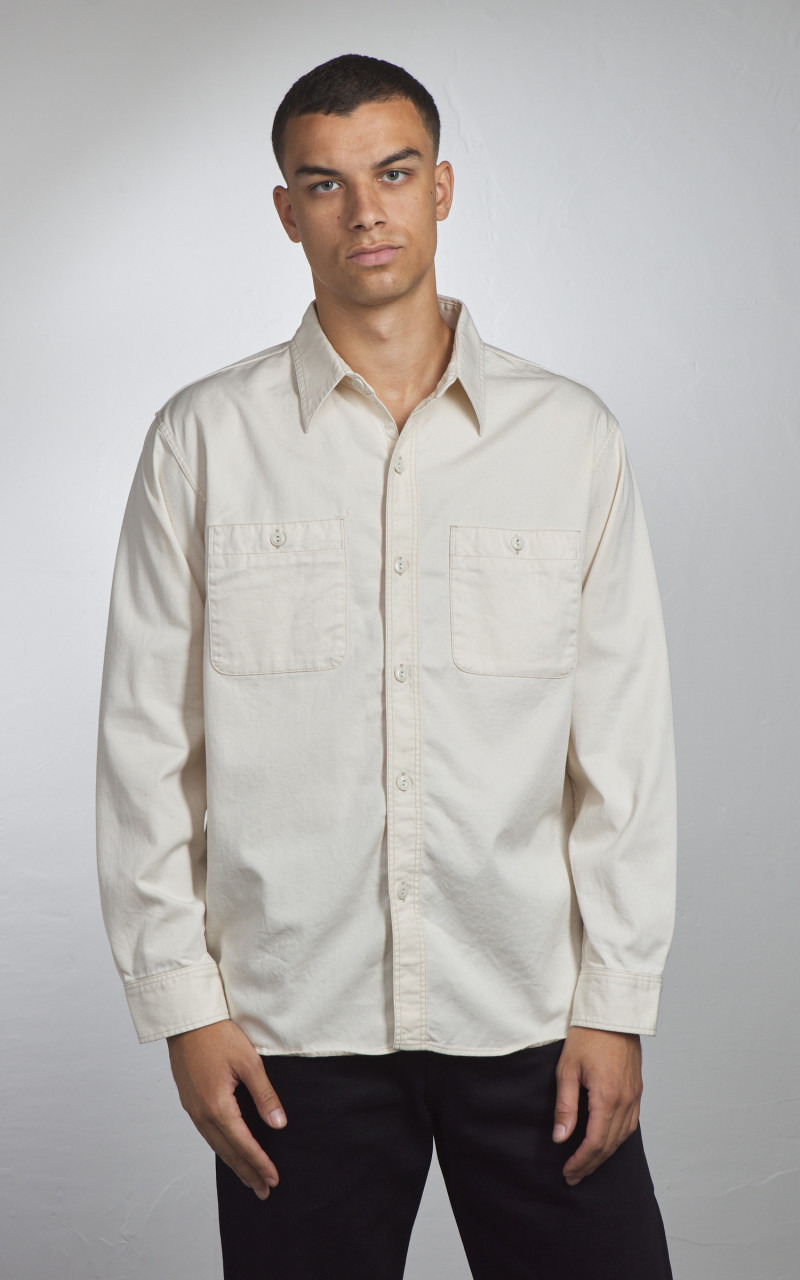 4087-2 TWILL WORK SHIRT ECRU - 2