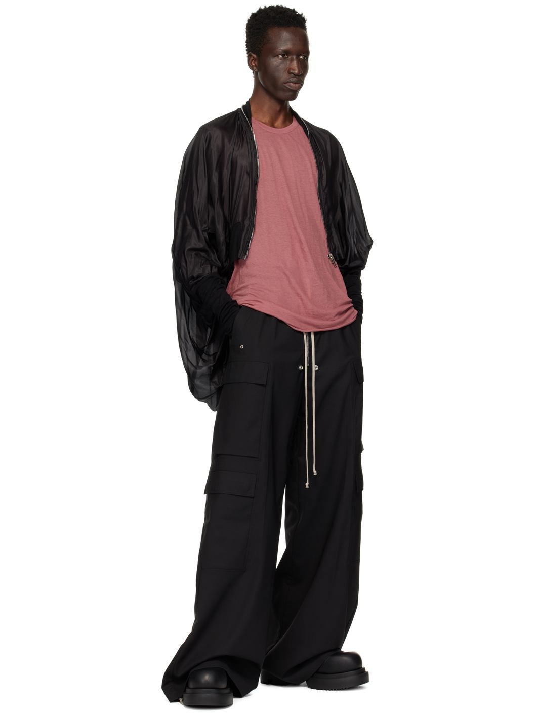 Black Porterville Cargobelas Cargo Pants - 4