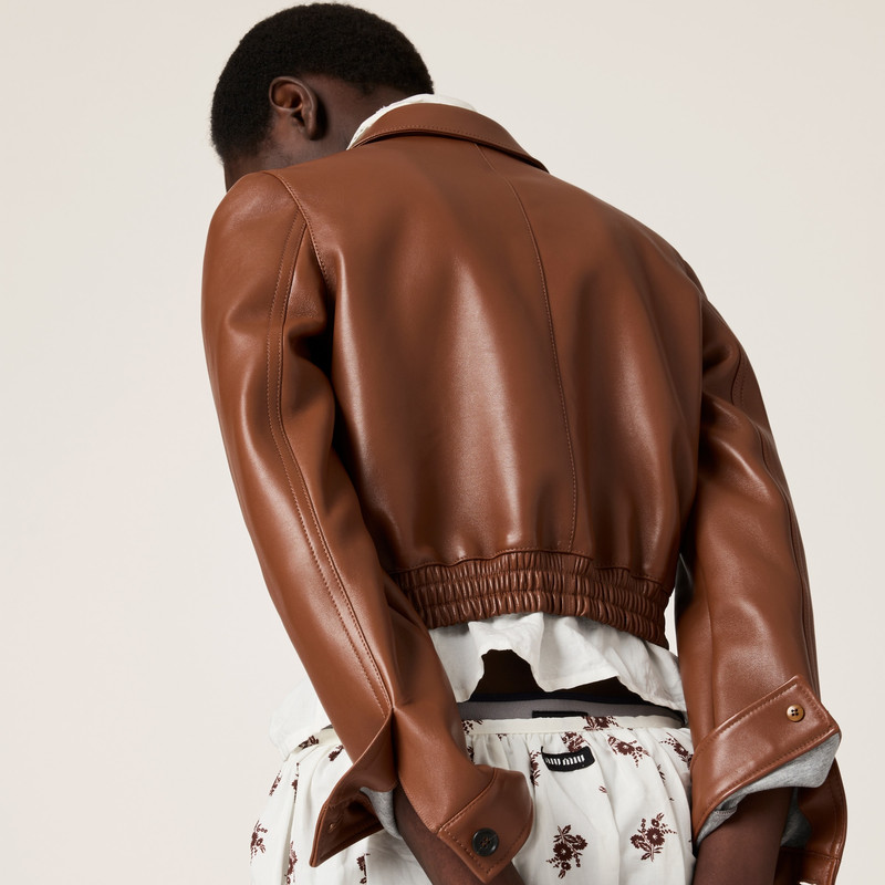 Plongé nappa leather blouson jacket 6