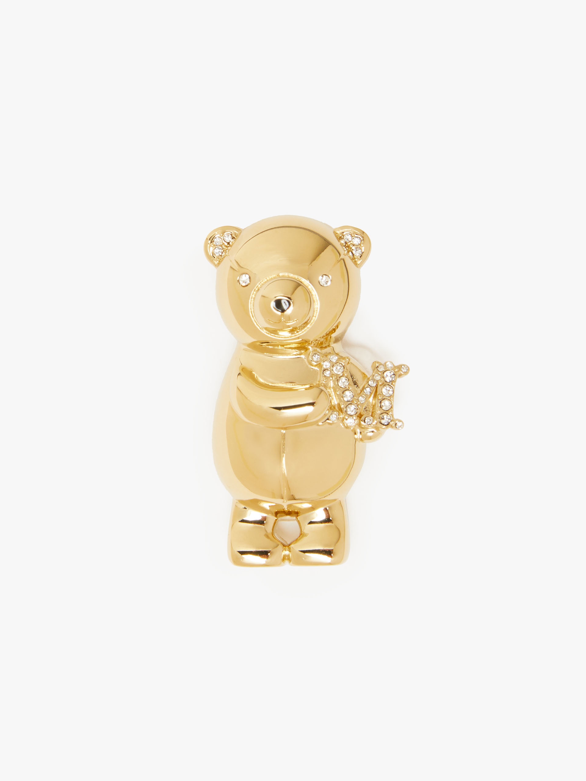 Metal teddy bear brooch - 1