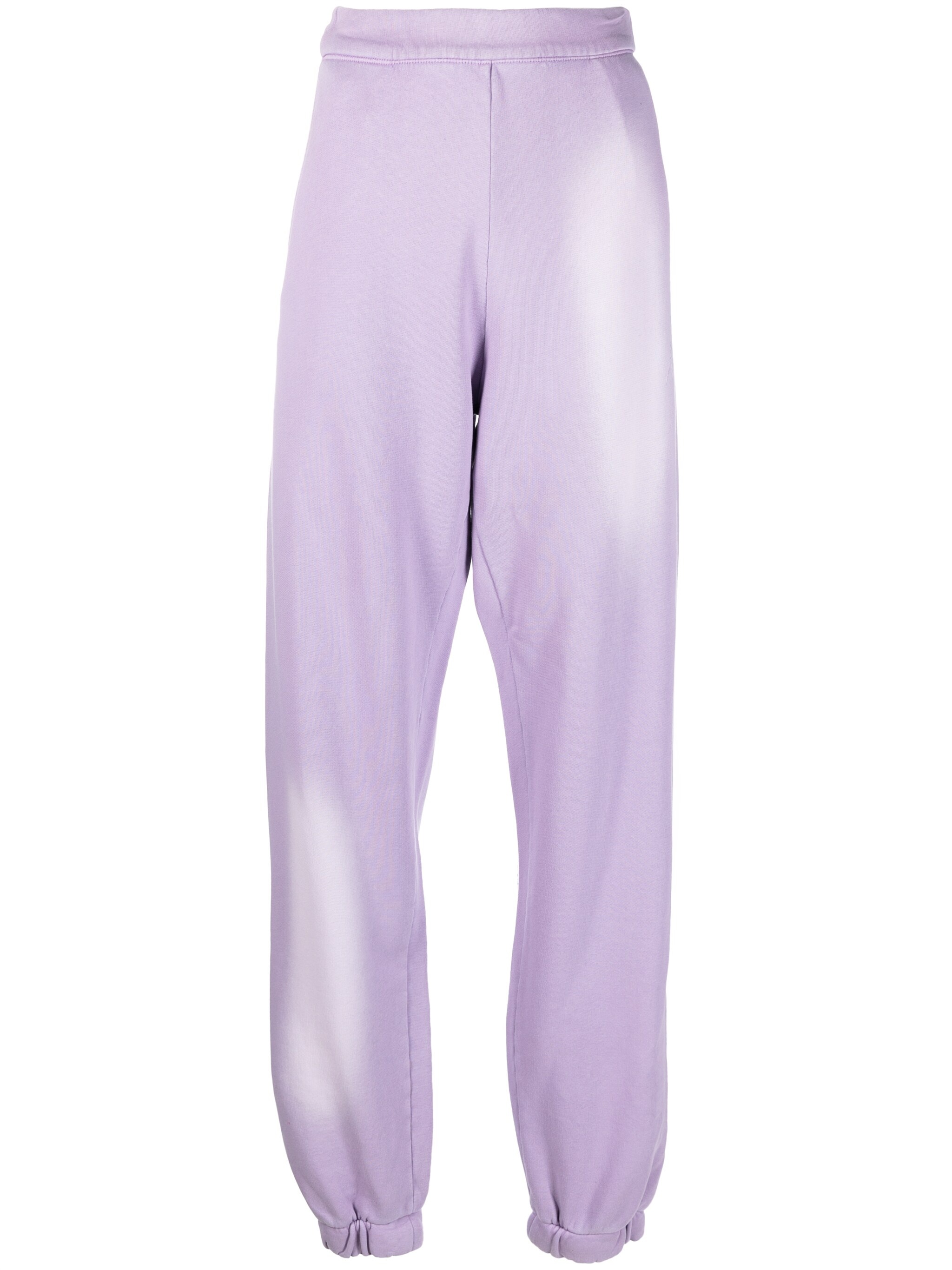 bleach-effect slim track pants - 1