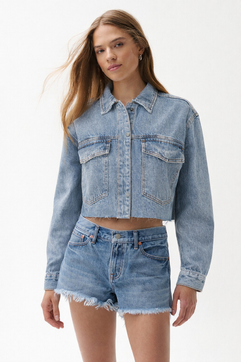 MANDY CROPPED EMBELLISHED SHACKET - BLISSFUL 3