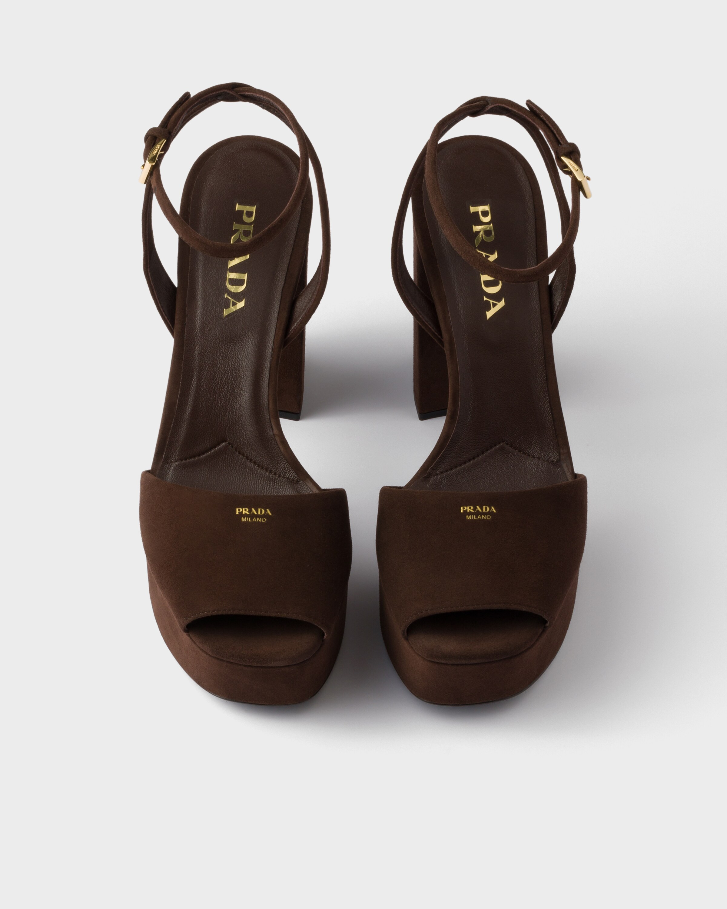 Suede platform sandals - 4