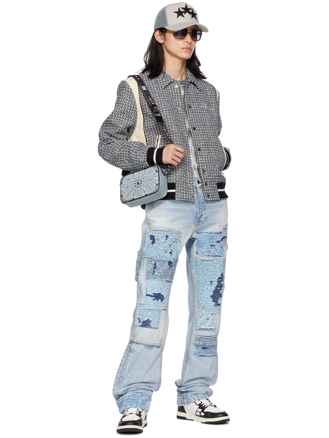 Indigo Patchwork Jeans - 4