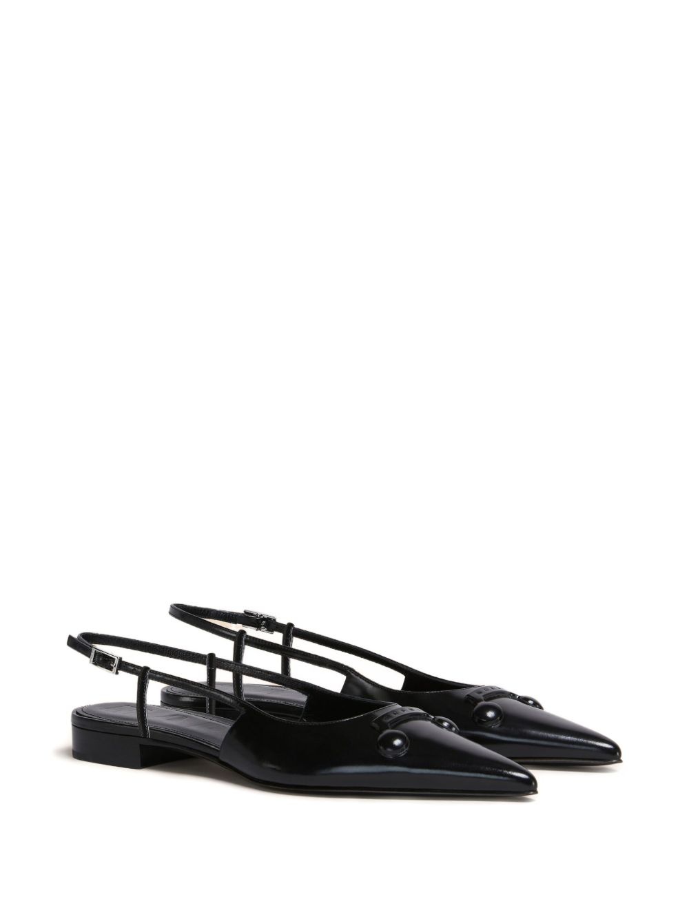 pointed-toe slingback sandals - 2