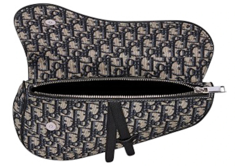 Dior Dior Oblique Saddle Bag Black outlook