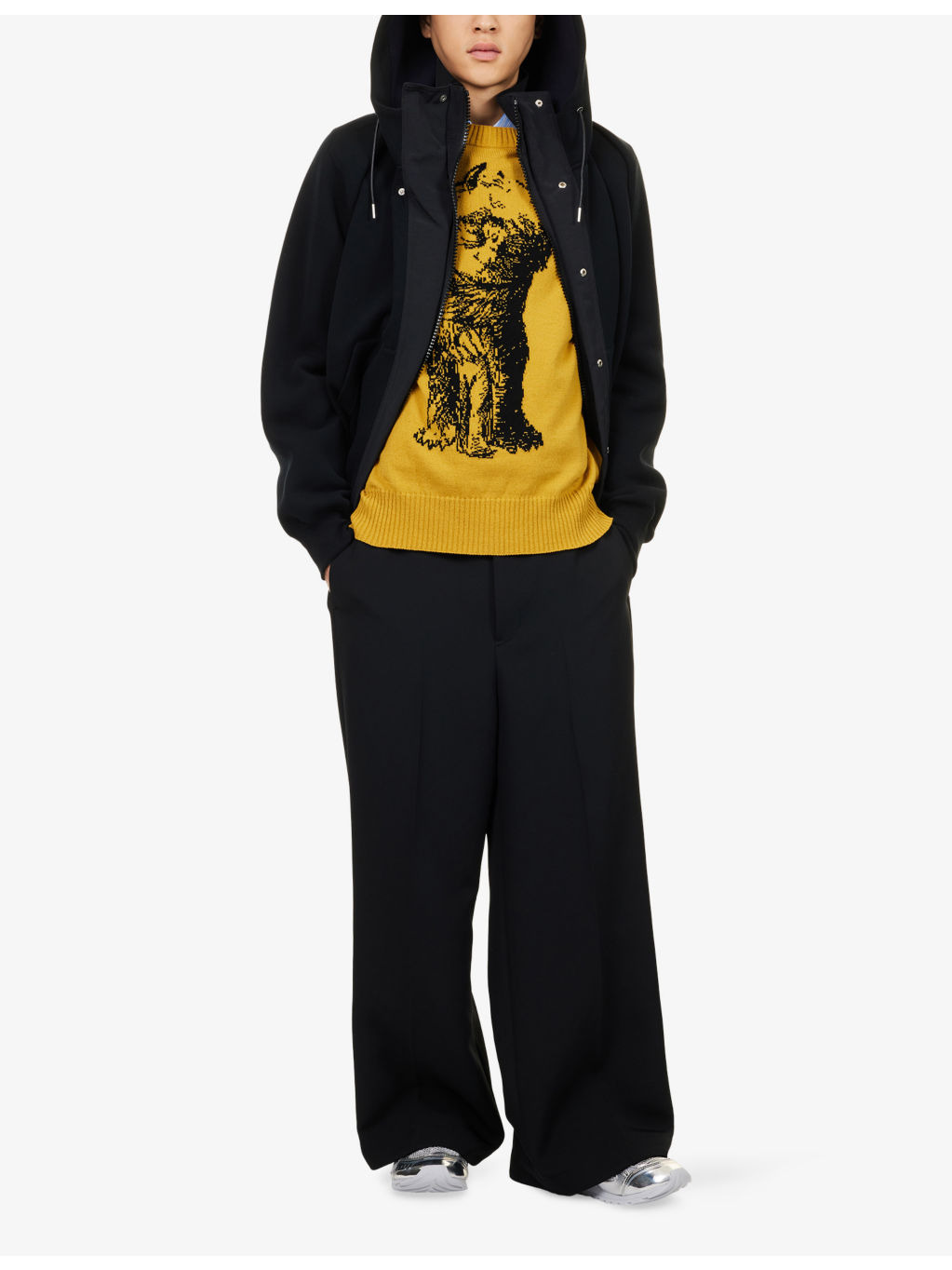 Sponge Relaxed Cotton-Nylon Blend Hoody - 2