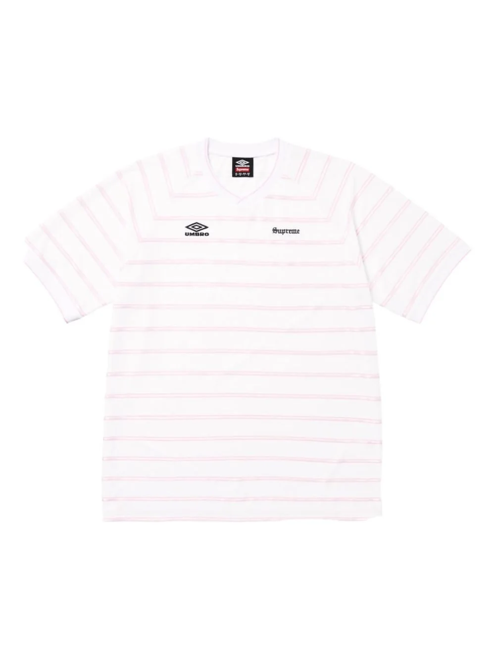 x Umbro® striped "SS 25 - White" soccer jersey - 1