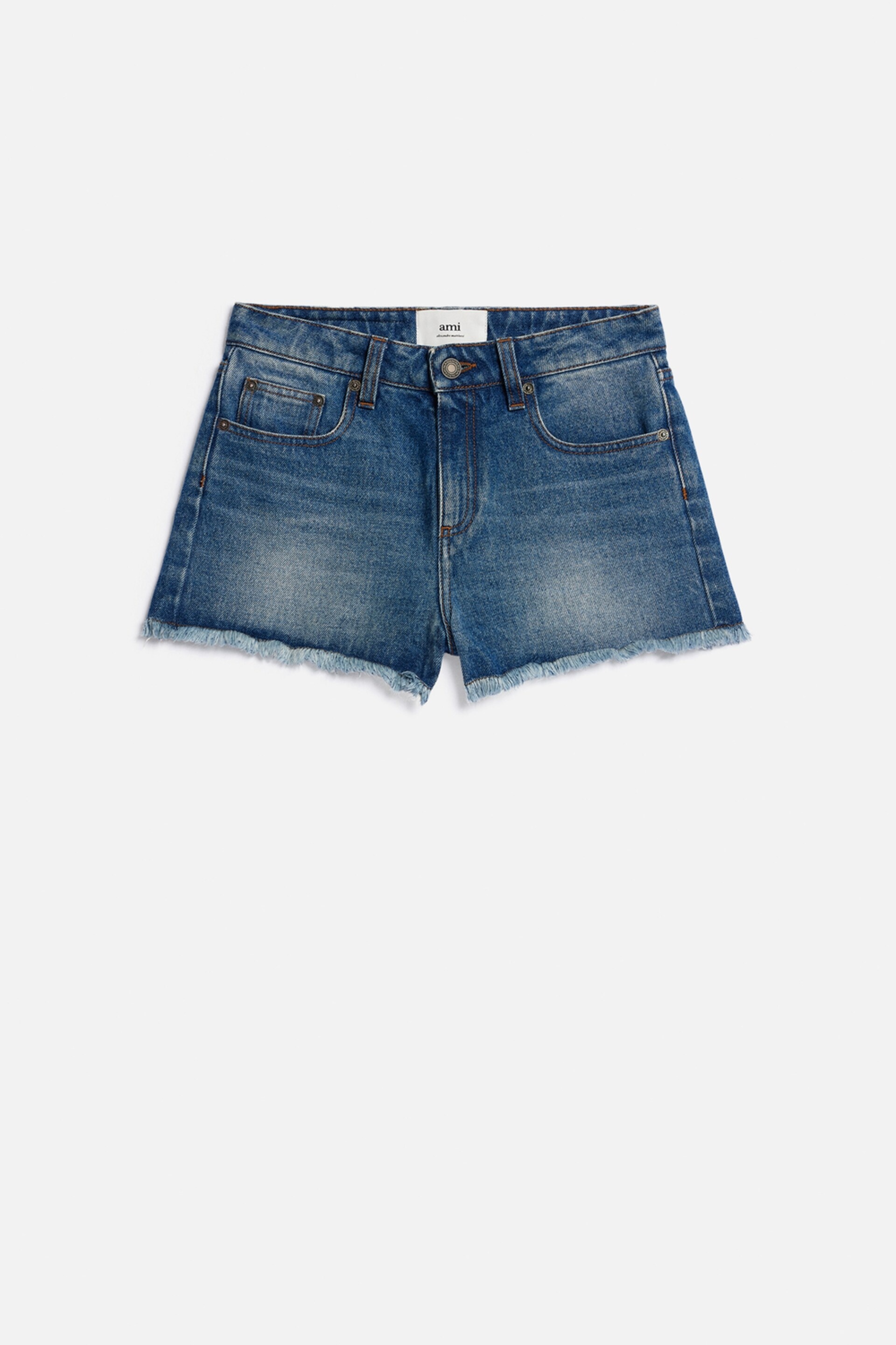Denim Mini Shorts - 1