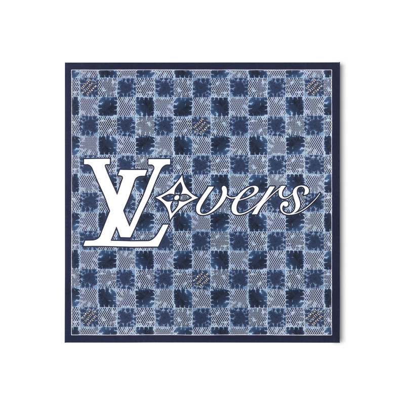 Splash Damier Silk Square 1