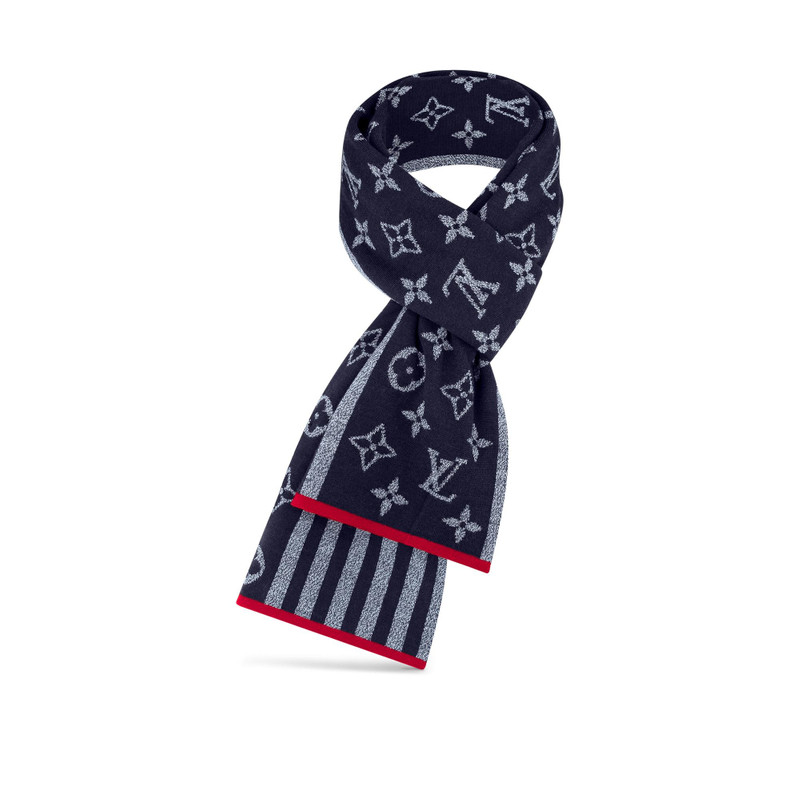 Monogram Stripes Knit Scarf 3