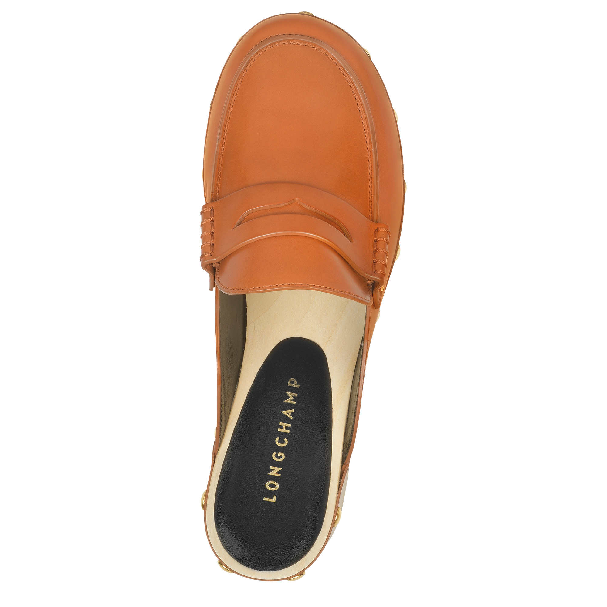 La Cigale Clogs Cognac - Leather - 5