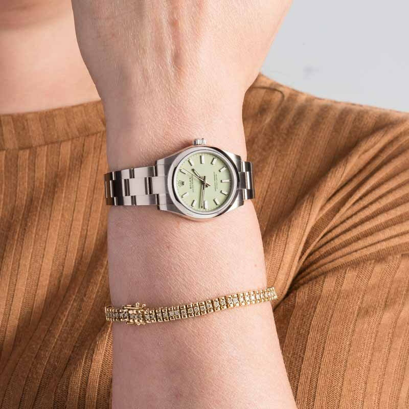 Rolex Oyster Perpetual 31 ref 277200 Pistachio Dial - 5