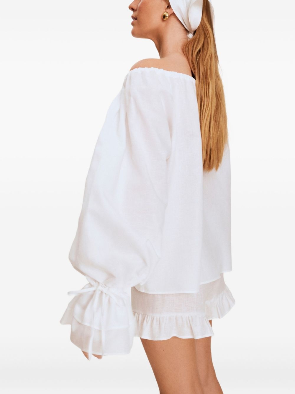 Cha Cha ruffled hem shorts set - 4