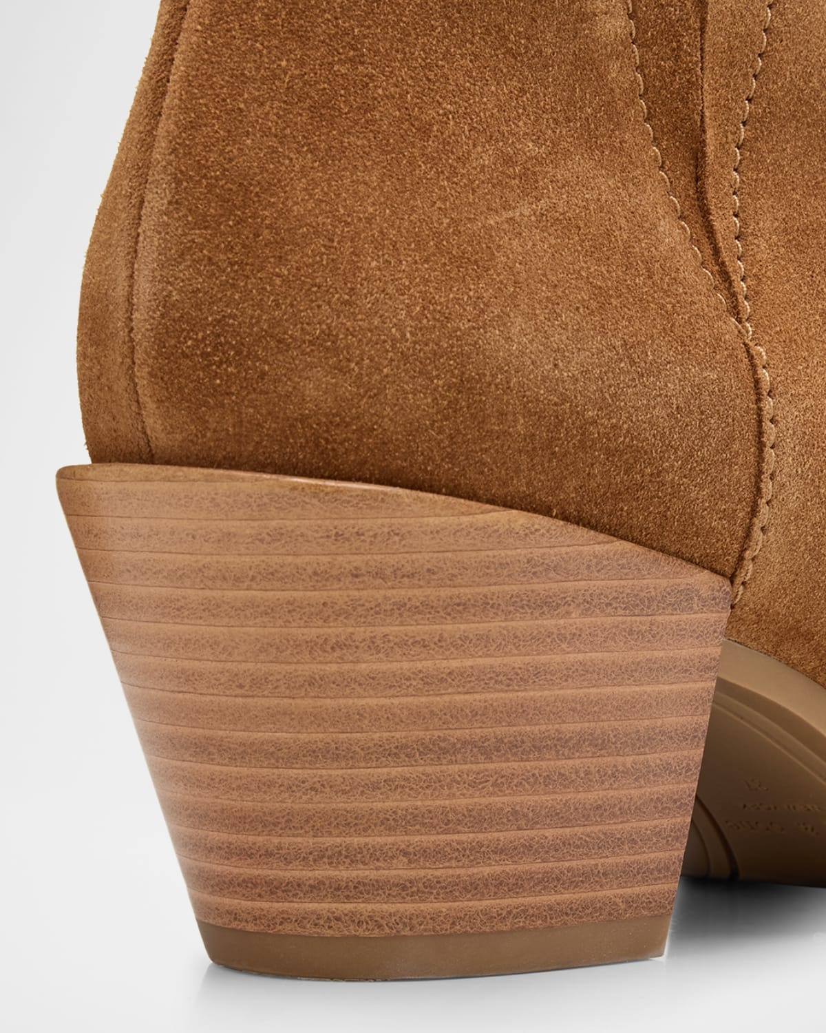 Dart Suede Pull-On Ankle Booties - 4