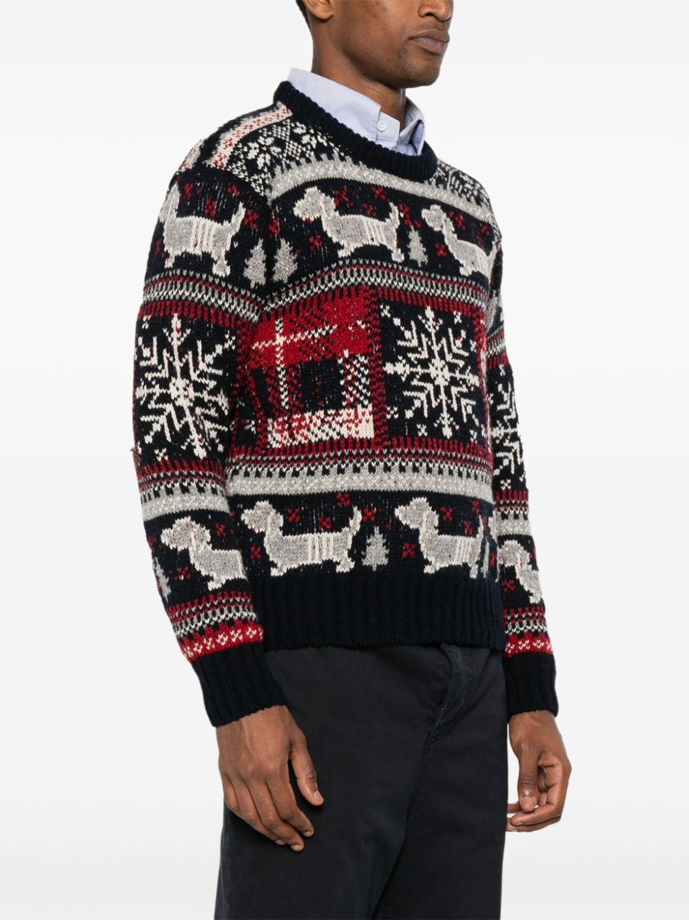 fair isle intarsia jumper - 3