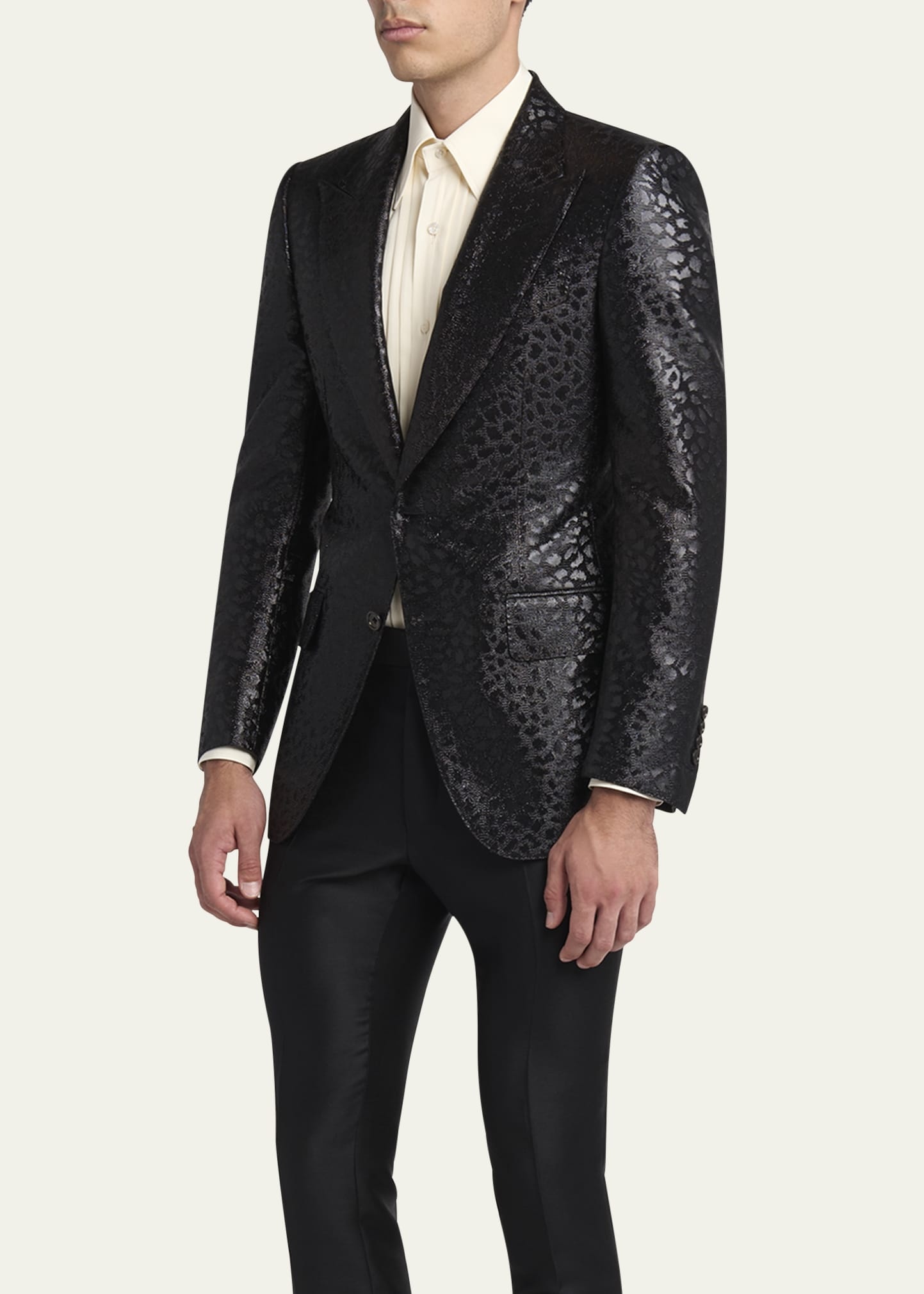 Men's Dyllan Lurex Leopard Sport Coat - 4