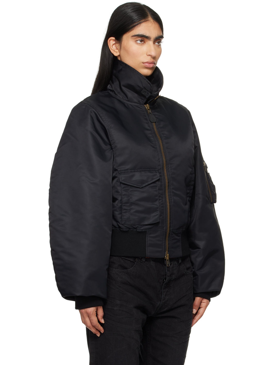 ジャケット・アウター Martine Rose Black Shrunken Parka MARTINE ROSE - Shrunken Bomber | ALTERFATE