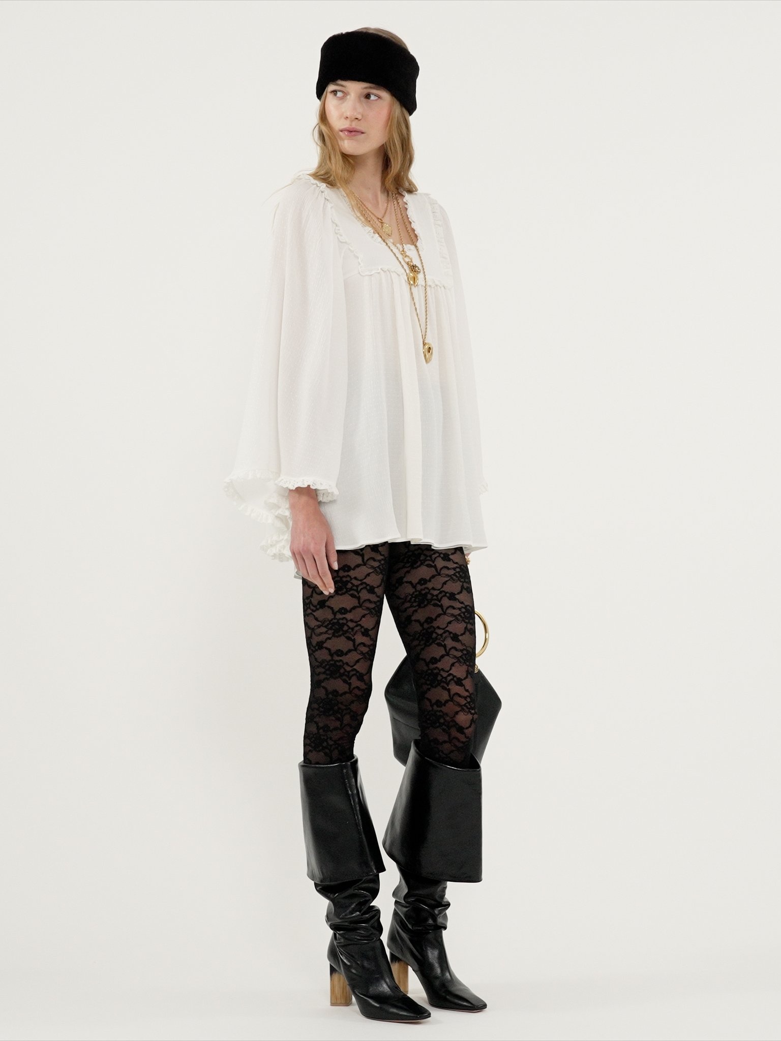 FLUID MINI DRESS IN SILK CRÊPON - 5
