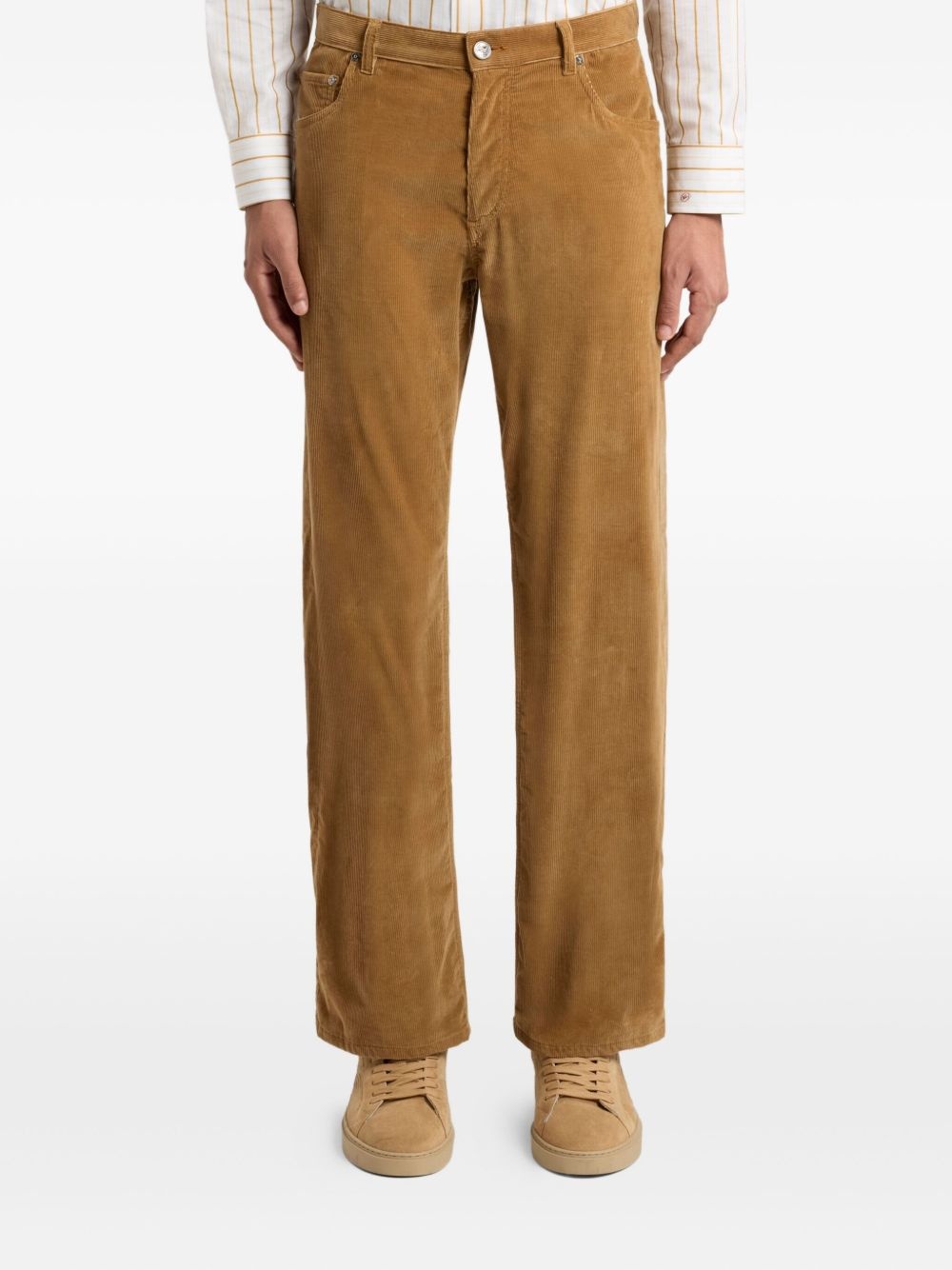 straight-leg corduroy trousers - 3