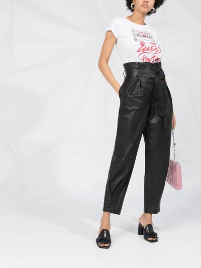 REDValentino leather paperbag trousers outlook